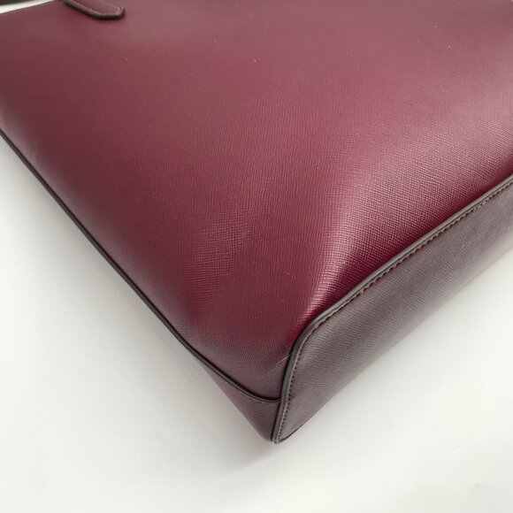 Kate Spade Dark Purple Saffiano Leather Brynn Tote Bag - Picture 8 of 11